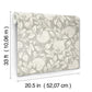 Vadouvan Grey Jacobean Trail Wallpaper