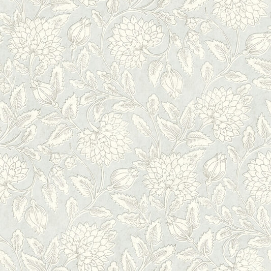 Vadouvan Light Blue Jacobean Trail Wallpaper
