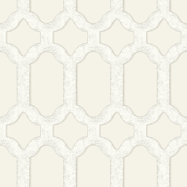 Chervil Cream Trellis Wallpaper