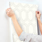 Chervil White Trellis Wallpaper