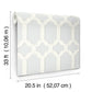 Chervil Sky Blue Trellis Wallpaper
