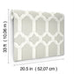 Chervil Light Grey Trellis Wallpaper