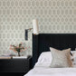 Chervil Light Grey Trellis Wallpaper