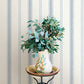 Lovage Blue Linen Stripe Wallpaper