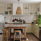 Lovage Charcoal Linen Stripe Wallpaper