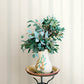Lovage Aqua Linen Stripe Wallpaper