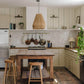 Lovage Green Linen Stripe Wallpaper