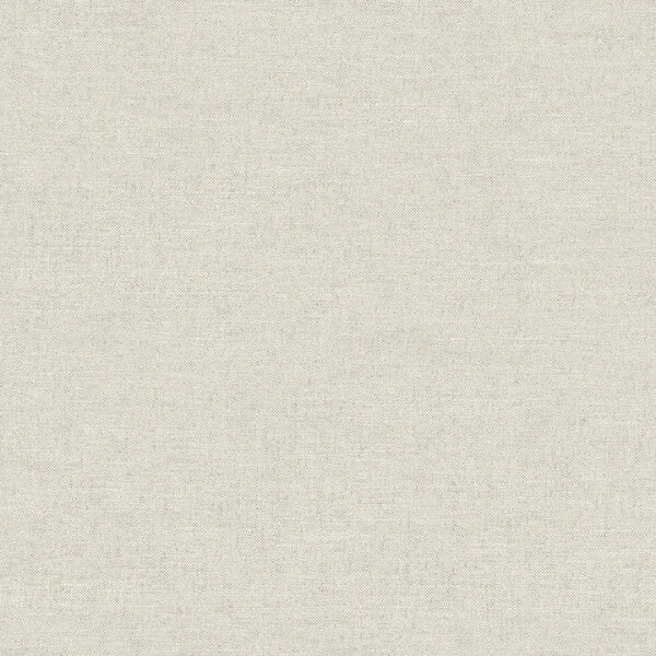 Chambray Light Grey Fabric Weave Wallpaper