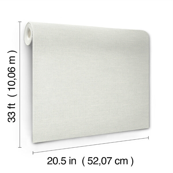 Chambray Light Blue Fabric Weave Wallpaper