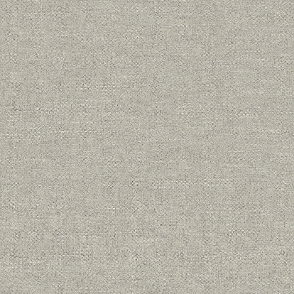 Chambray Grey Fabric Weave Wallpaper