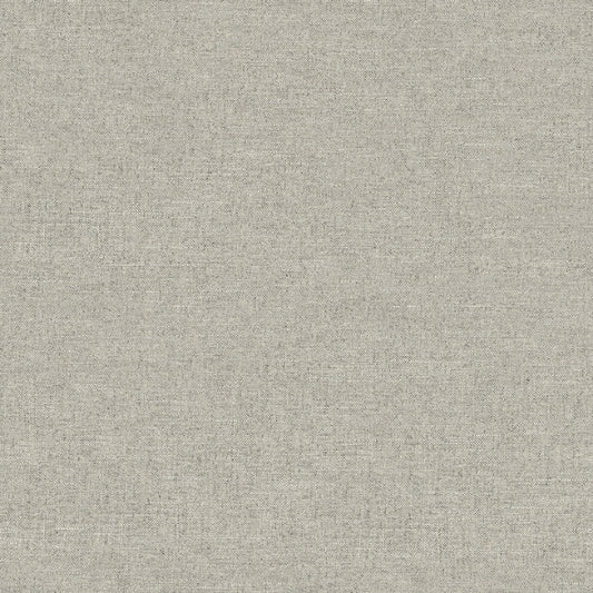 Chambray Grey Fabric Weave Wallpaper