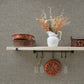 Chambray Grey Fabric Weave Wallpaper