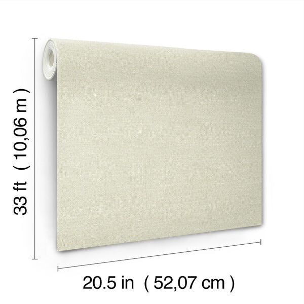 Chambray Sage Fabric Weave Wallpaper