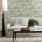 Spinney Green Toile Wallpaper