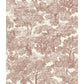 Spinney Red Toile Wallpaper