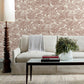 Spinney Red Toile Wallpaper