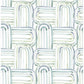Lolly Teal Arches Wallpaper