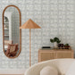 Lolly Teal Arches Wallpaper
