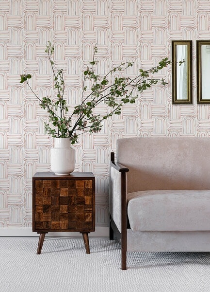 Lolly Blush Arches Wallpaper