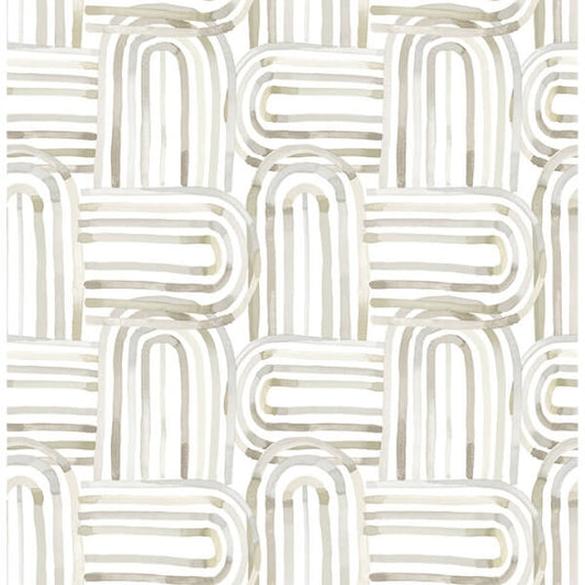 Lolly Beige Arches Wallpaper