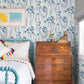 Mabel Blue Floral Field Wallpaper