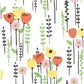 Mabel Yellow Floral Field Wallpaper