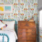 Mabel Yellow Floral Field Wallpaper