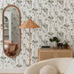 Mabel Grey Floral Field Wallpaper