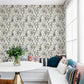 Nathalie Beige Abstract Blooms Wallpaper
