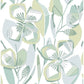 Nathalie Light Green Abstract Blooms Wallpaper
