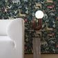 Rigby Navy Jungle Animals Wallpaper