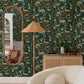 Rigby Green Jungle Animals Wallpaper