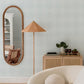 Ernest Blue Quilted Quatrefoil Wallpaper