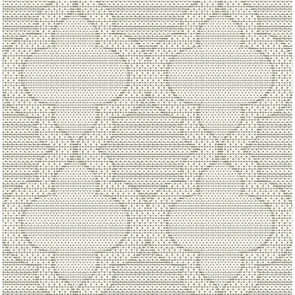 Ernest Charcoal Quilted Quatrefoil Wallpaper