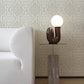 Ernest Charcoal Quilted Quatrefoil Wallpaper