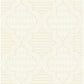 Ernest Yellow Quilted Quatrefoil Wallpaper