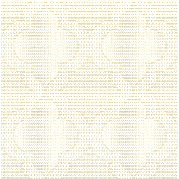 Ernest Yellow Quilted Quatrefoil Wallpaper
