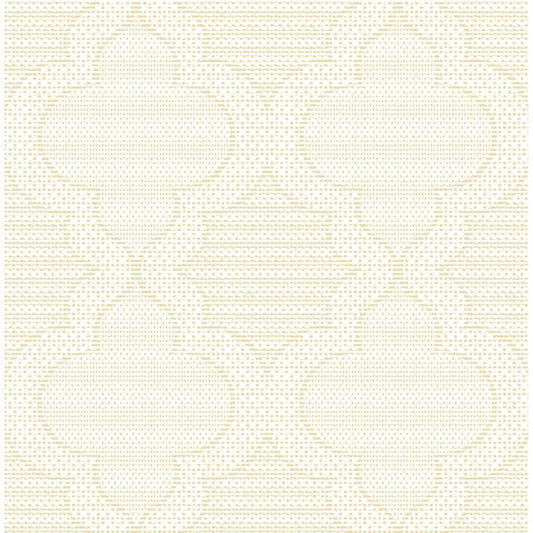 Ernest Yellow Quilted Quatrefoil Wallpaper
