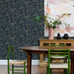 Briar Navy Floral Wallpaper