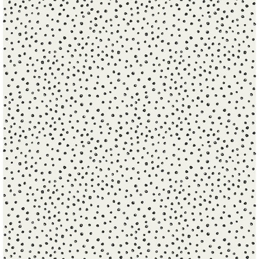 Cassie Black Petite Polka Wallpaper