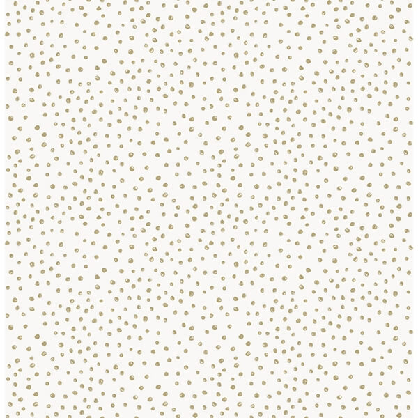 Cassie White Petite Polka Wallpaper