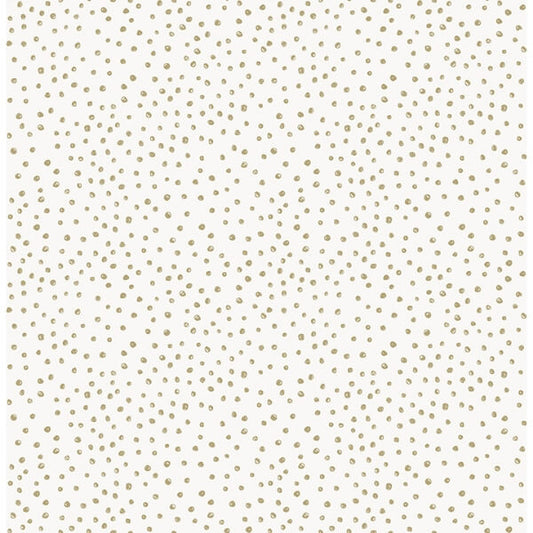 Cassie White Petite Polka Wallpaper