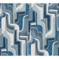 Tulum Blue Surreal Shapes Wallpaper
