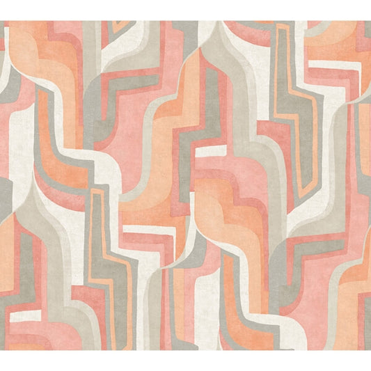 Tulum Coral Surreal Shapes Wallpaper