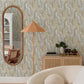 Tulum Khaki Surreal Shapes Wallpaper