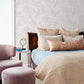 Nelda Light Pink Rose Wallpaper
