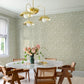 Idalia Beige Floral Flamingo Wallpaper
