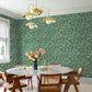 Idalia Green Floral Flamingo Wallpaper