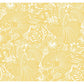 Idalia Yellow Floral Flamingo Wallpaper