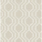 Burton Neutral Modern Ogee Wallpaper